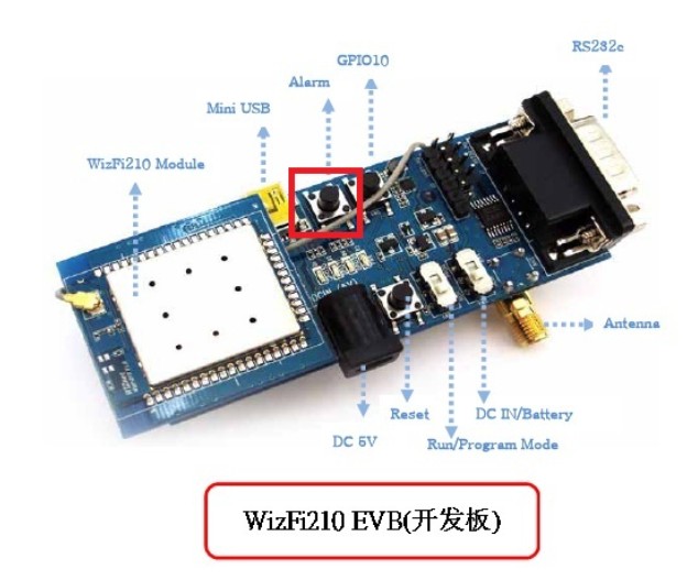 WizFi210 Reset Switch